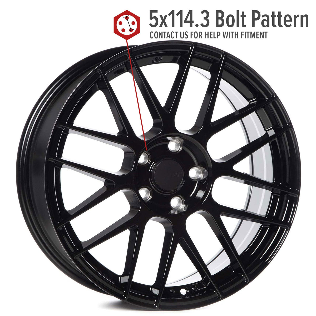 Circuit Performance CSF11 Gloss Black 5x114.3 | 18x8 | +40mm / 6.07