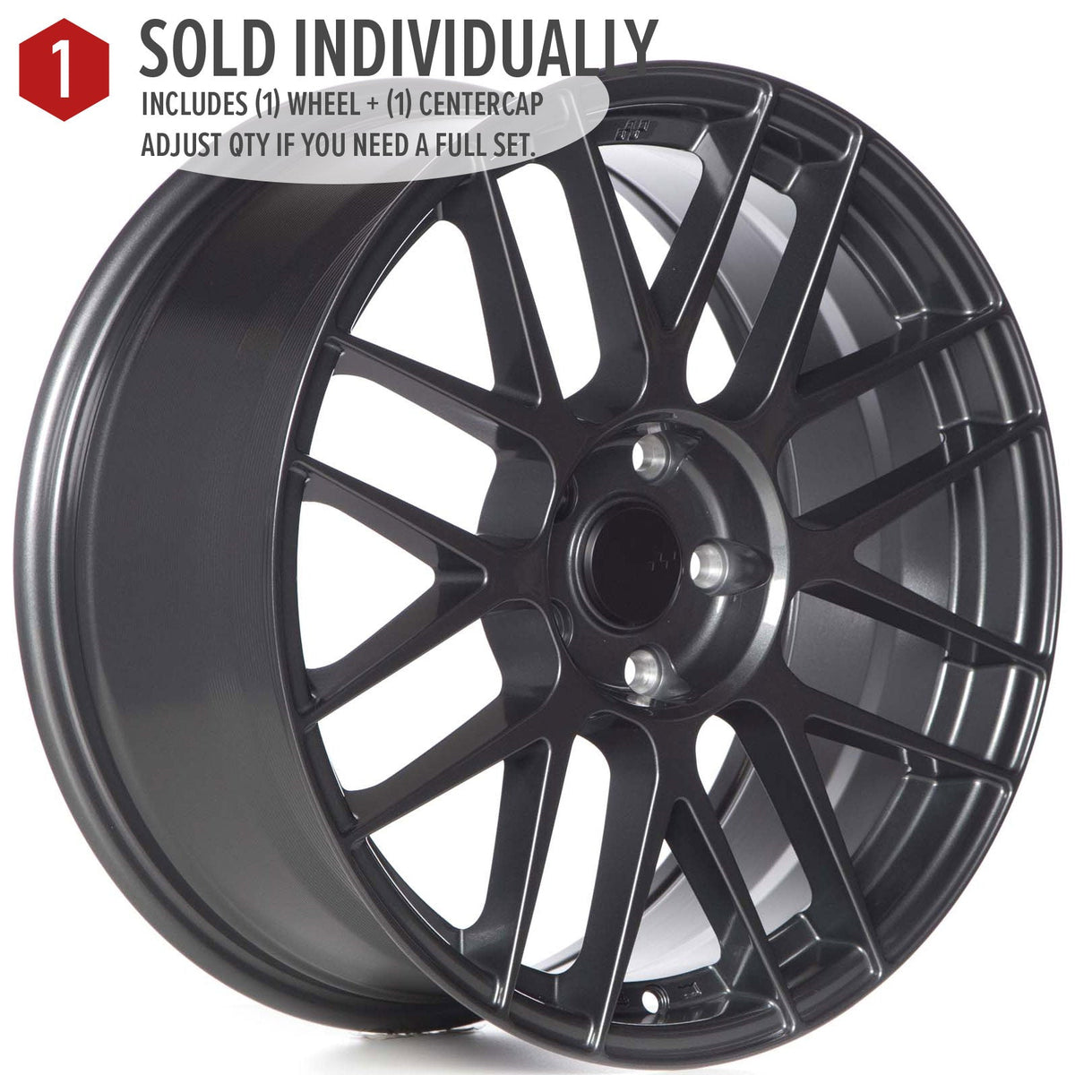 Circuit Performance CSF11 Gloss Gunmetal 5x114.3 | 18x8 | +40mm / 6.07