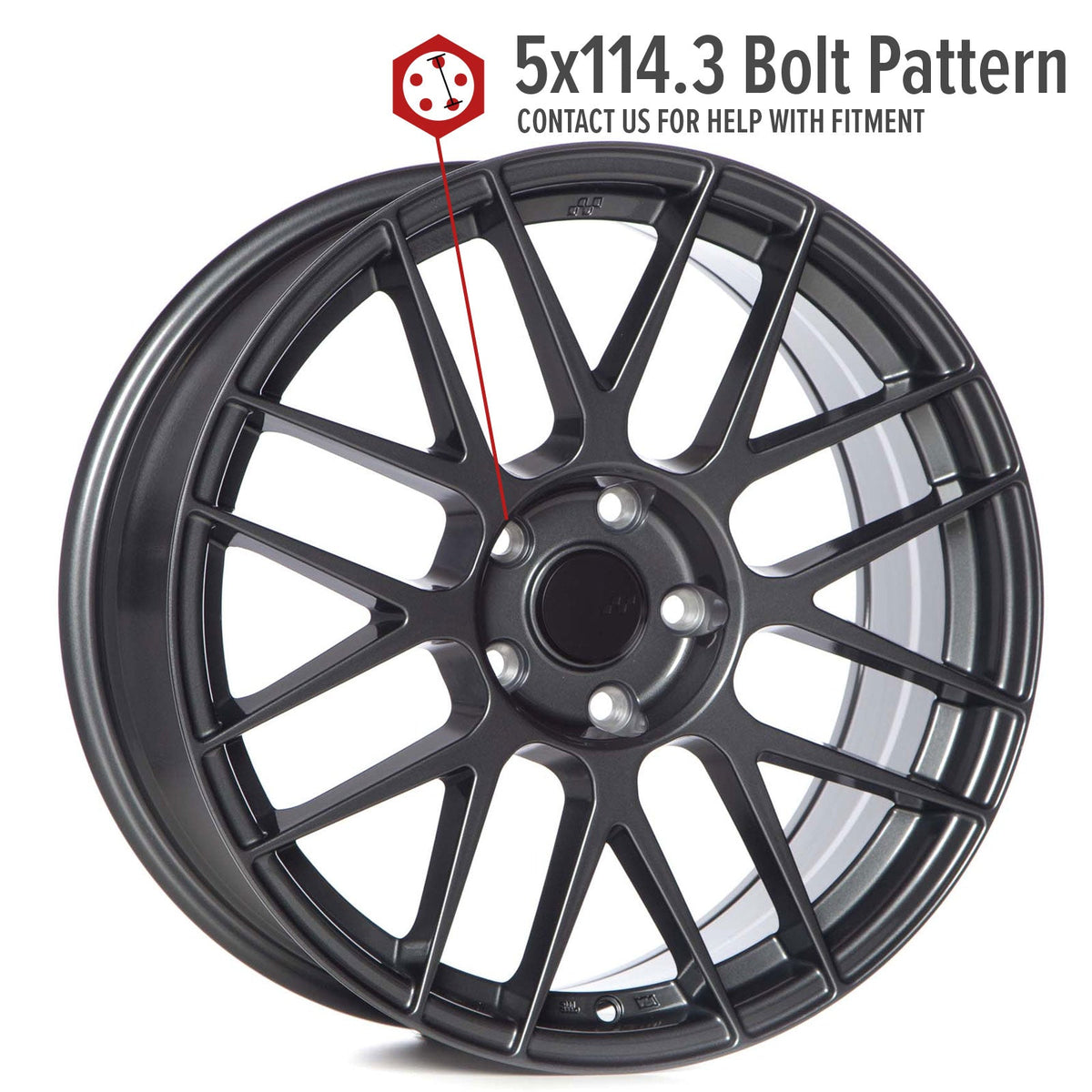 Circuit Performance CSF11 Gloss Gunmetal 5x114.3 | 18x8 | +40mm / 6.07