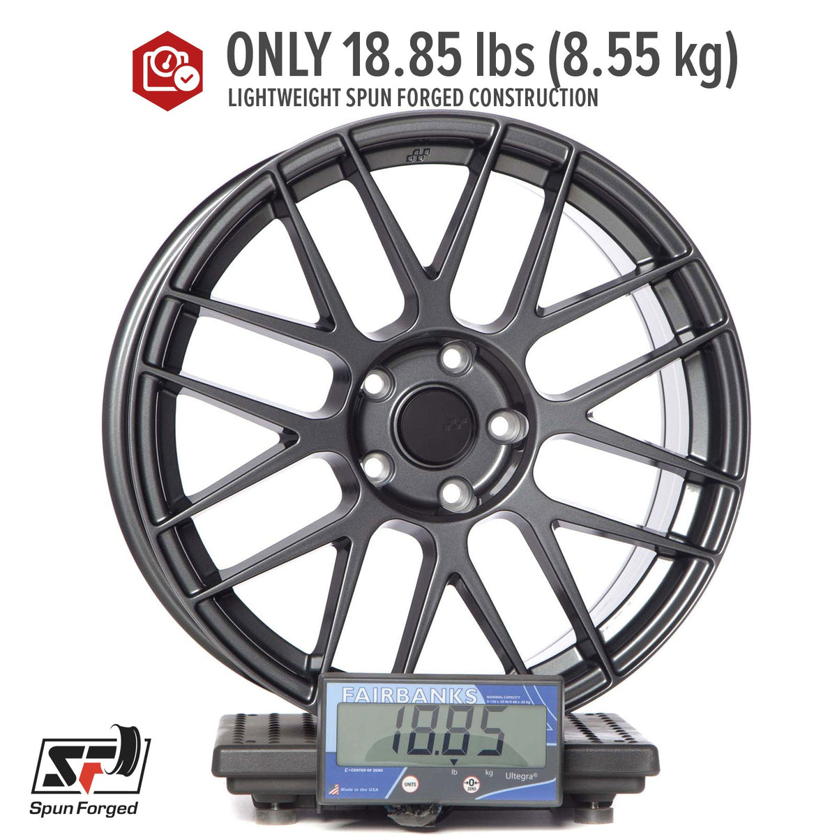 Circuit Performance CSF11 Gloss Gunmetal 5x114.3 | 18x8 | +40mm / 6.07