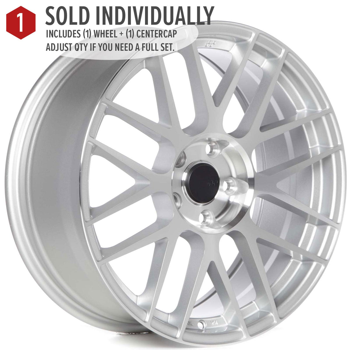 Circuit Performance CSF11 Gloss Silver/Machined 5x114.3 | 18x8 | +40mm / 6.07