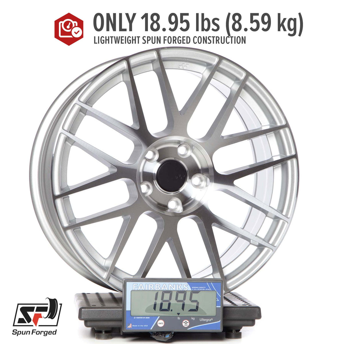 Circuit Performance CSF11 Gloss Silver/Machined 5x114.3 | 18x8 | +40mm / 6.07