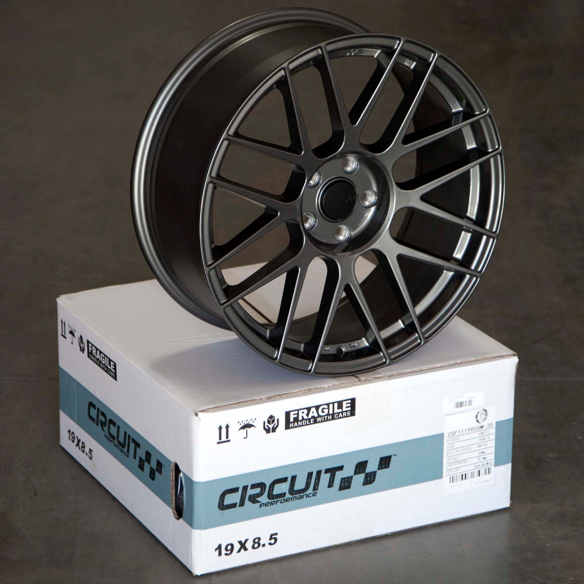 Circuit Performance CSF11 Gloss Gunmetal 5x114.3 | 19x8.5 | +35mm / 6.13