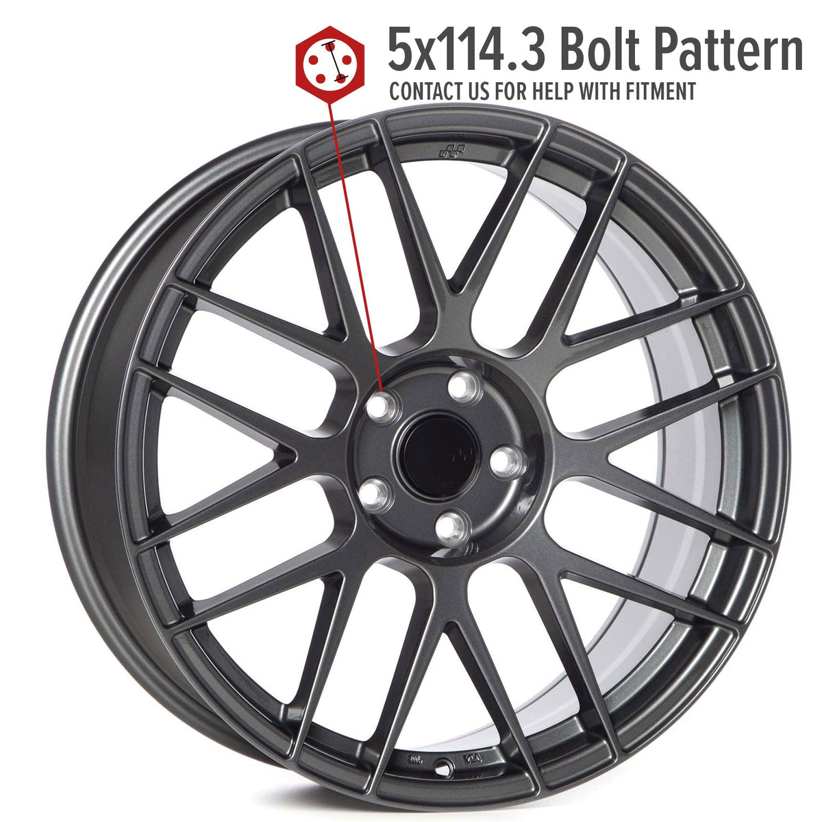 Circuit Performance CSF11 Gloss Gunmetal 5x114.3 | 19x8.5 | +35mm / 6.13