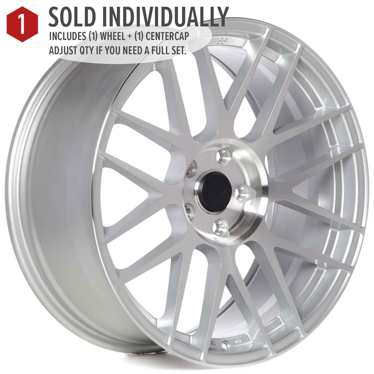 Circuit Performance CSF11 Gloss Silver/Machined 5x114.3 | 19x8.5 | +35mm / 6.13
