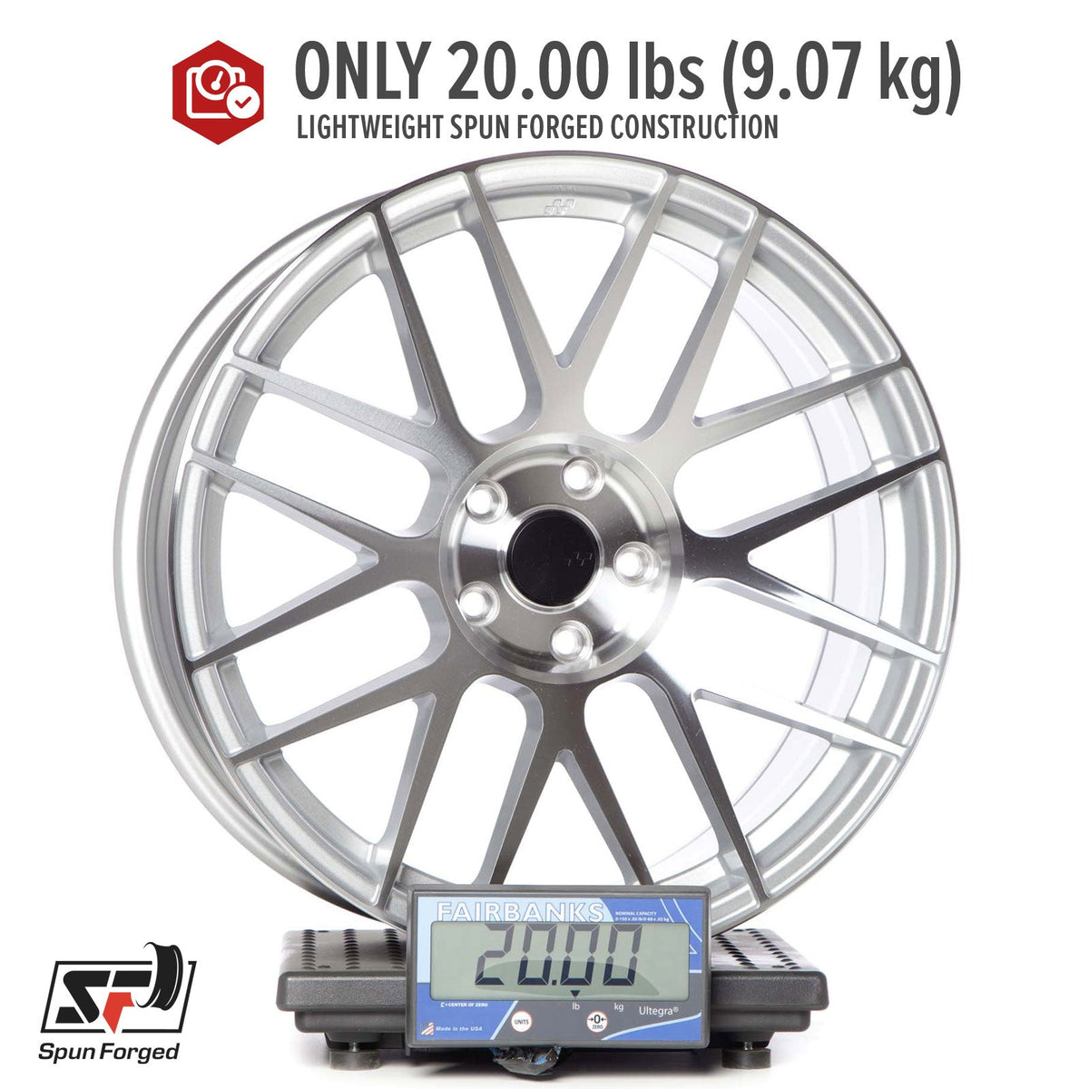 Circuit Performance CSF11 Gloss Silver/Machined 5x114.3 | 19x8.5 | +35mm / 6.13