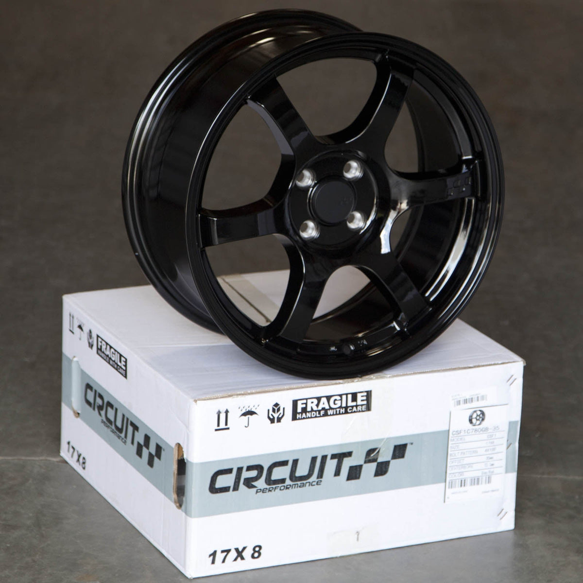 Circuit Performance CSF1 Gloss Black 5x114.3 | 17x8 | +35mm / 5.88