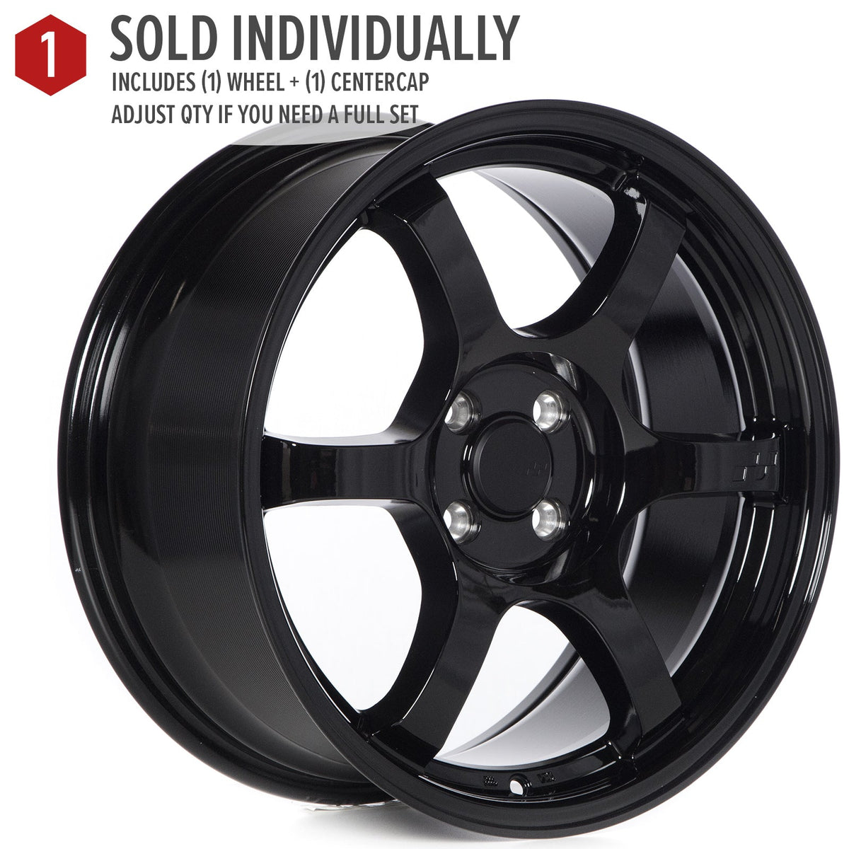 Circuit Performance CSF1 Gloss Black 5x114.3 | 17x8 | +35mm / 5.88