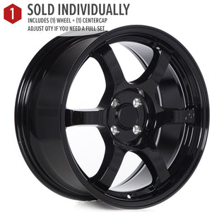 Circuit Performance CSF1 Gloss Black 5x114.3 | 17x8 | +35mm / 5.88