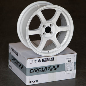 Circuit Performance CSF1 Gloss White 4x100 | 17x8 | +35mm / 5.88