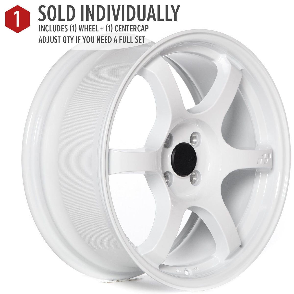 Circuit Performance CSF1 Gloss White 5x114.3 | 17x8 | +35mm / 5.88