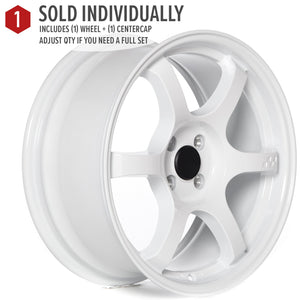 Circuit Performance CSF1 Gloss White 5x114.3 | 17x8 | +35mm / 5.88