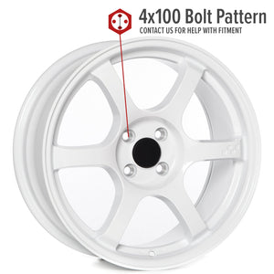Circuit Performance CSF1 Gloss White 4x100 | 17x8 | +35mm / 5.88
