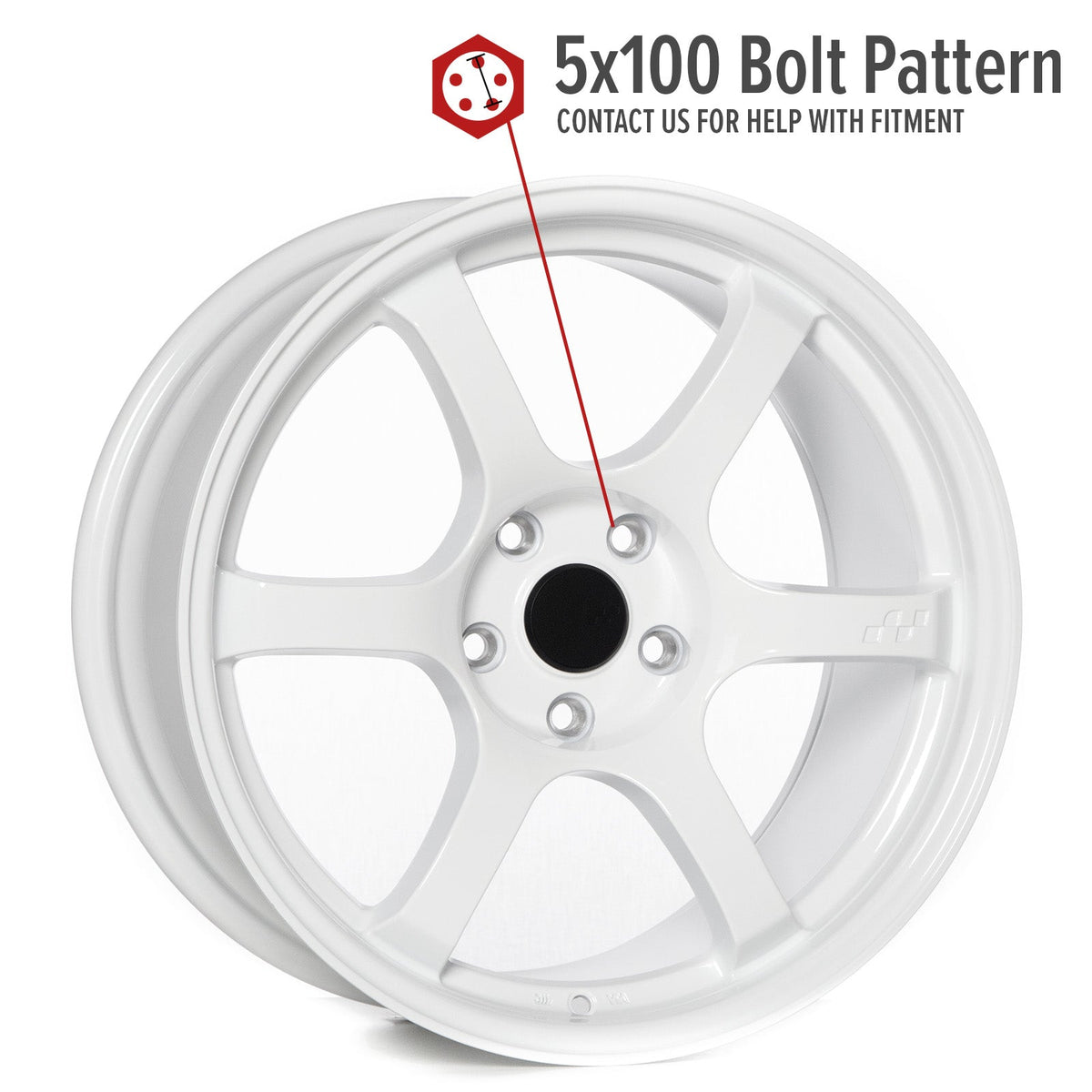 Circuit Performance CSF1 Gloss White 5x100 | 18x9.5 | +38mm / 6.75