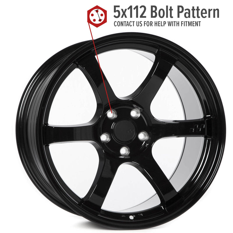 Circuit Performance CSF1 Gloss Black 5x112 | 19x11 | +40mm / 7.57