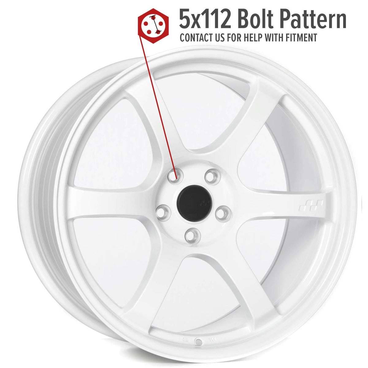 Circuit Performance CSF1 Gloss White 5x112 | 19x11 | +40mm / 7.57