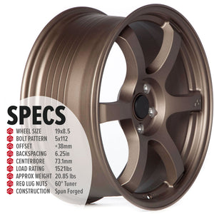 Circuit Performance CSF1 Matte Bronze 5x112 | 19x8.5 | +38mm / 6.25