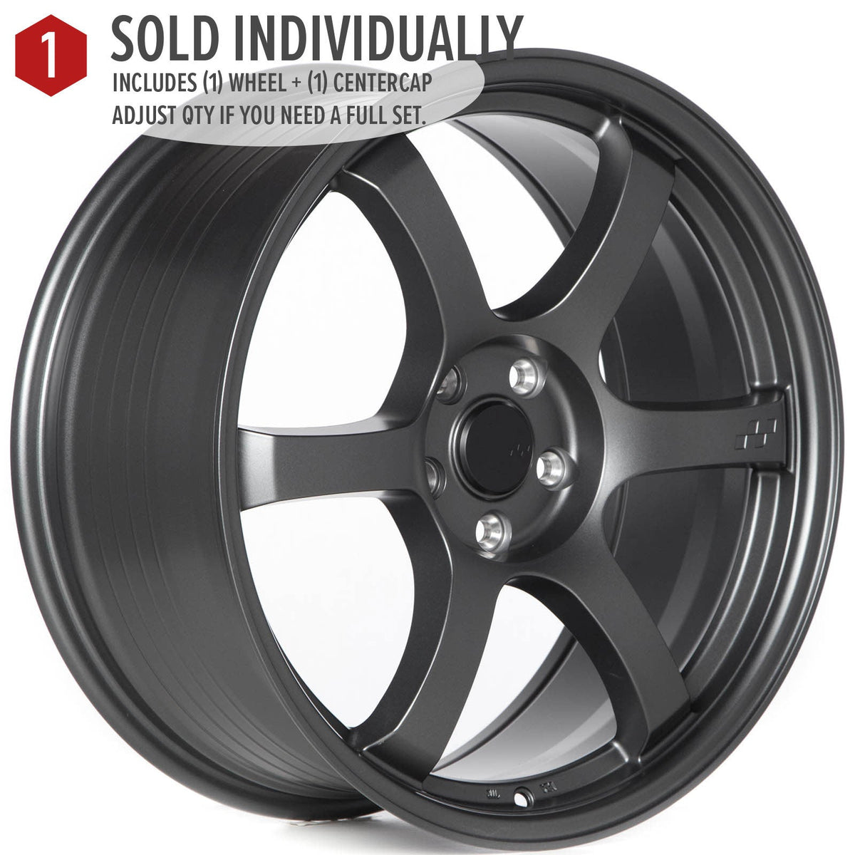 Circuit Performance CSF1 Matte Gunmetal 5x112 | 19x8.5 | +38mm / 6.25