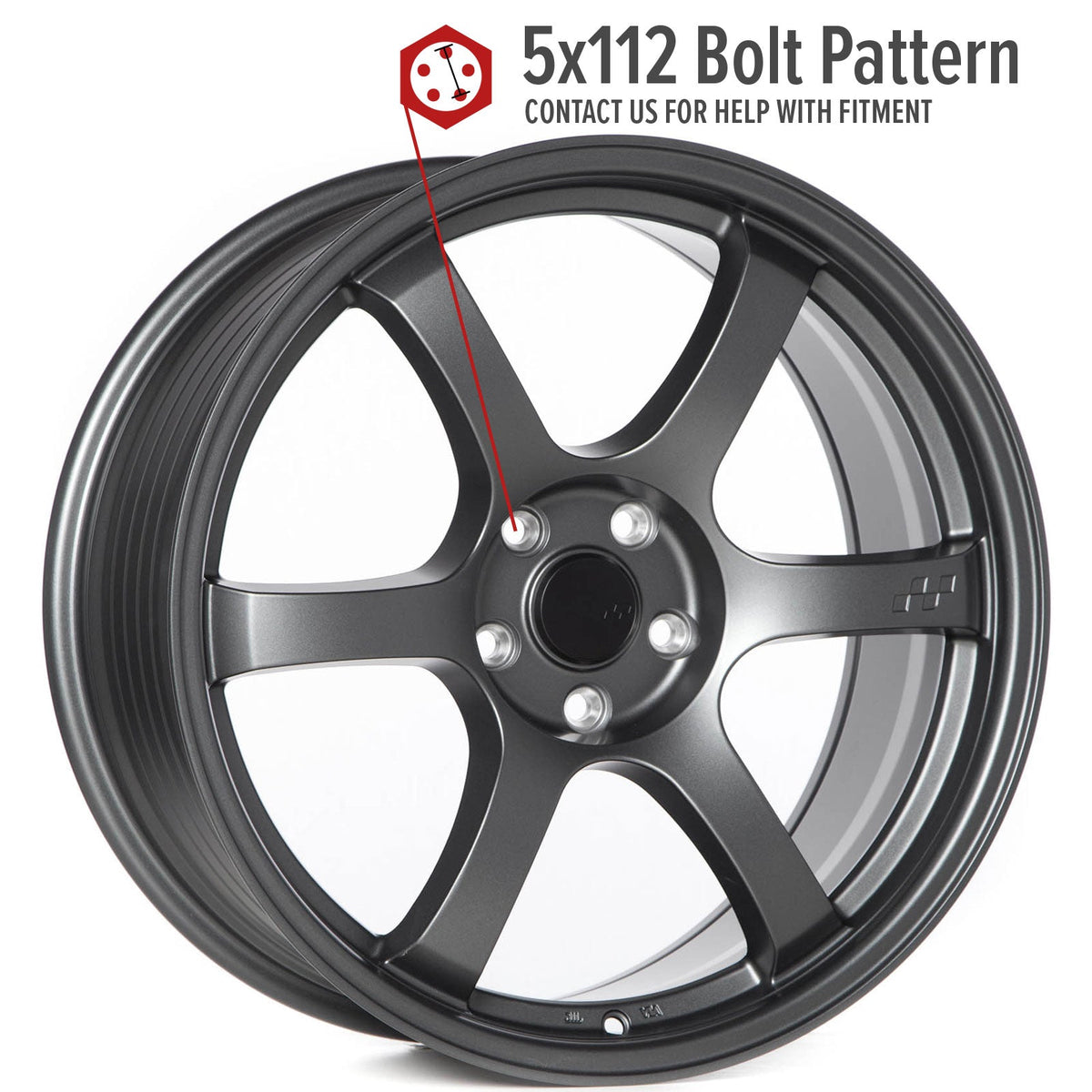 Circuit Performance CSF1 Matte Gunmetal 5x112 | 19x8.5 | +38mm / 6.25