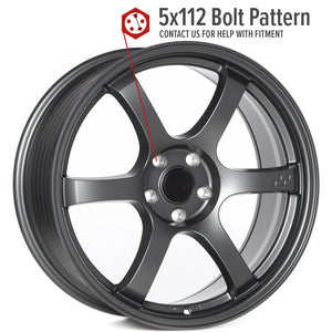 Circuit Performance CSF1 Matte Gunmetal 5x112 | 19x8.5 | +38mm / 6.25