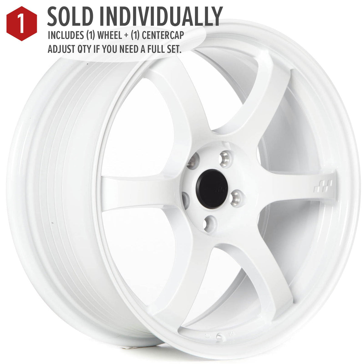 Circuit Performance CSF1 Gloss White 5x114.3 | 19x8.5 | +38mm / 6.25