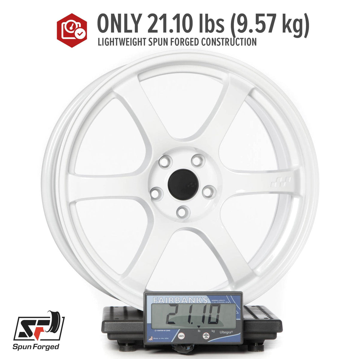 Circuit Performance CSF1 Gloss White 5x114.3 | 19x8.5 | +38mm / 6.25
