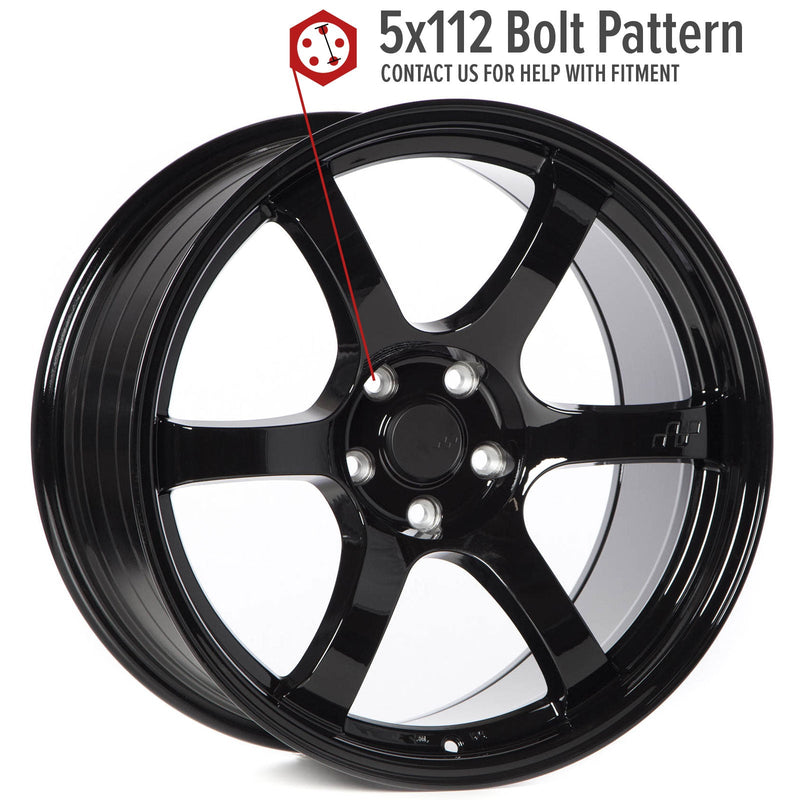 Circuit Performance CSF1 Gloss Black 5x112 | 19x9.5 | +28mm / 6.35