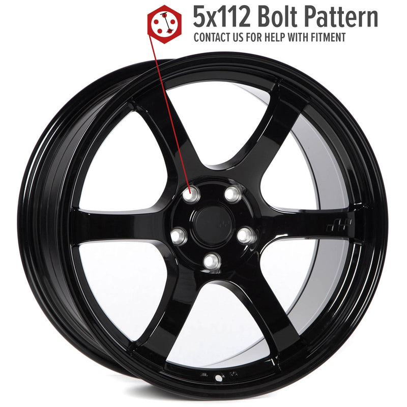 Circuit Performance CSF1 Gloss Black 5x112 | 19x9.5 | +35mm / 6.63