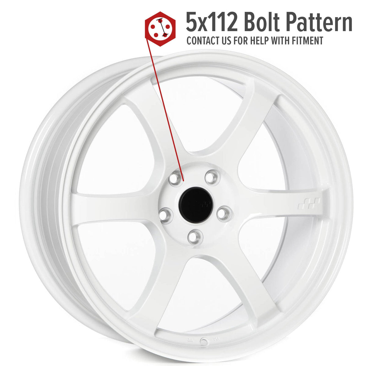Circuit Performance CSF1 Gloss White 5x112 | 19x9.5 | +35mm / 6.63