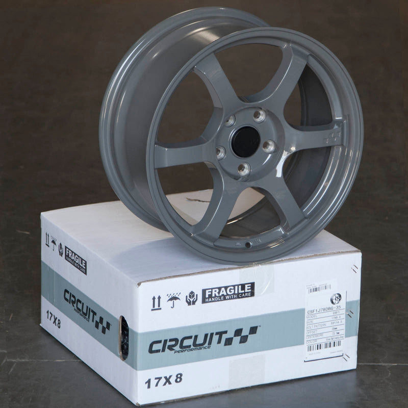 Circuit Performance CSF1 Gloss Battleship Grey 5x114.3 | 17x8 | +35mm / 5.88