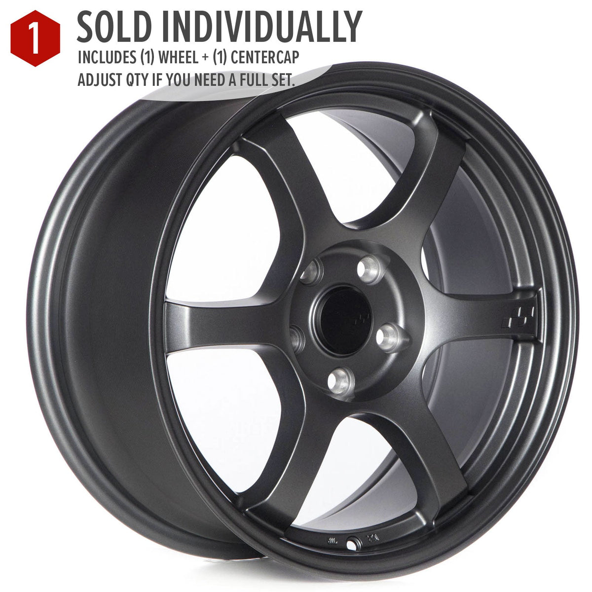 Circuit Performance CSF1 Matte Gunmetal 5x114.3 | 17x8 | +35mm / 5.88