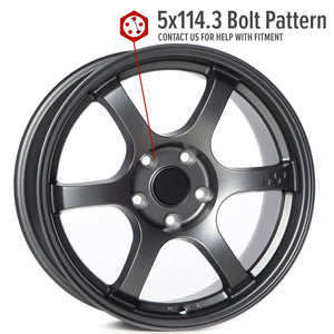 Circuit Performance CSF1 Matte Gunmetal 5x114.3 | 17x8 | +35mm / 5.88