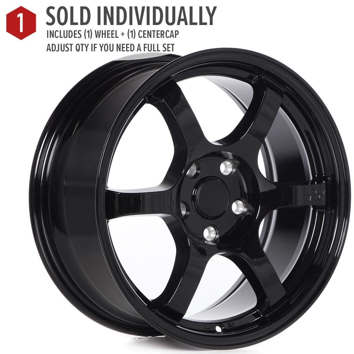 Circuit Performance CSF1 Gloss Black 5x114.3 | 17x8 | +35mm / 5.88