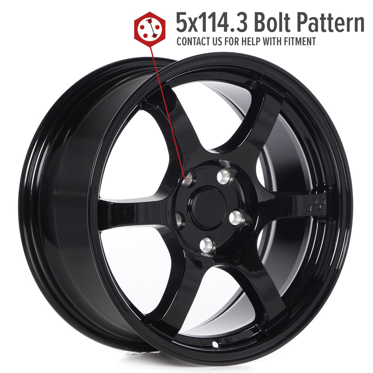 Circuit Performance CSF1 Gloss Black 5x114.3 | 17x8 | +35mm / 5.88