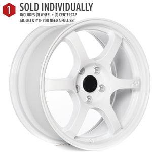 Circuit Performance CSF1 Gloss White 4x100 | 17x8 | +35mm / 5.88