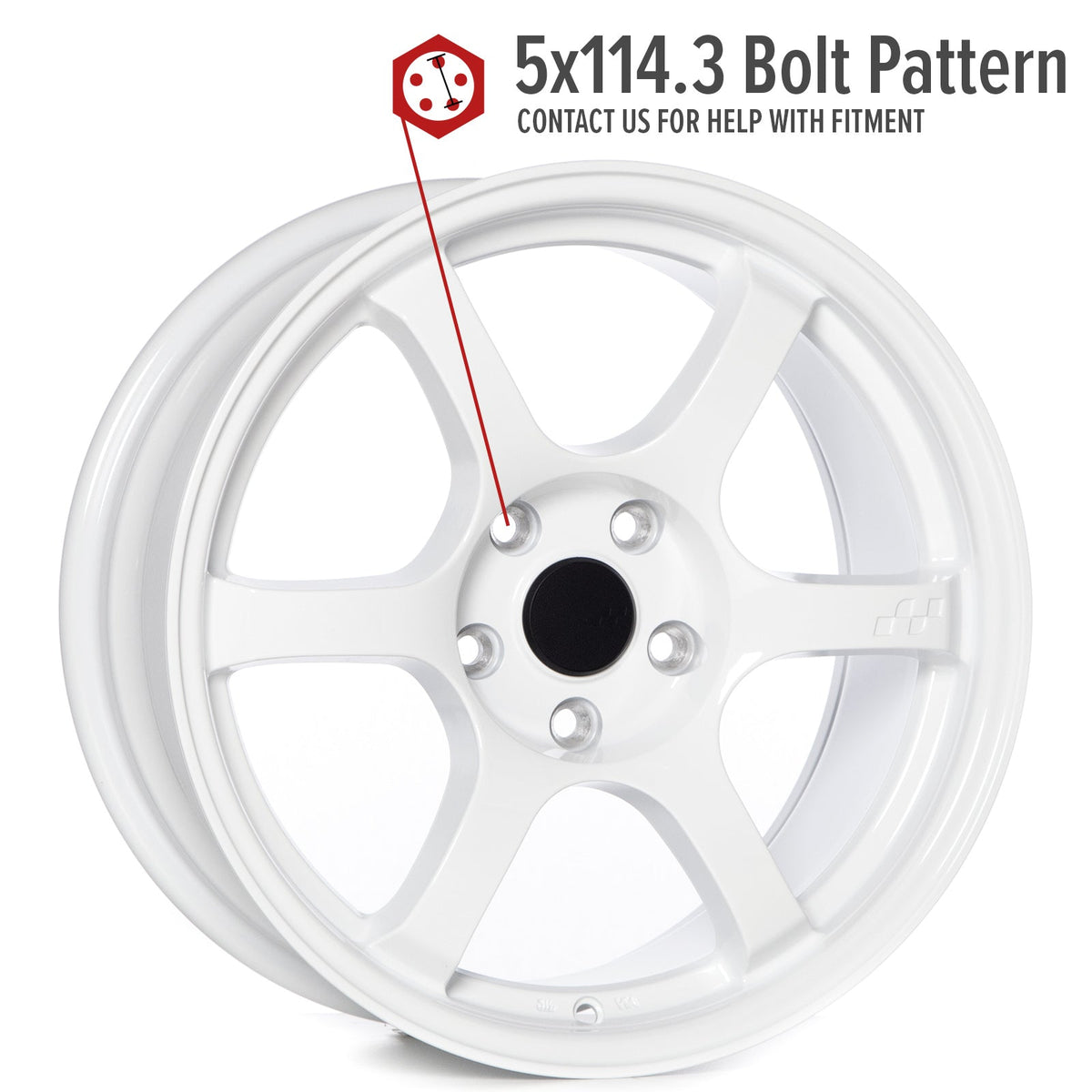 Circuit Performance CSF1 Gloss White 5x114.3 | 17x8 | +35mm / 5.88
