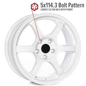 Circuit Performance CSF1 Gloss White 5x114.3 | 17x8 | +35mm / 5.88
