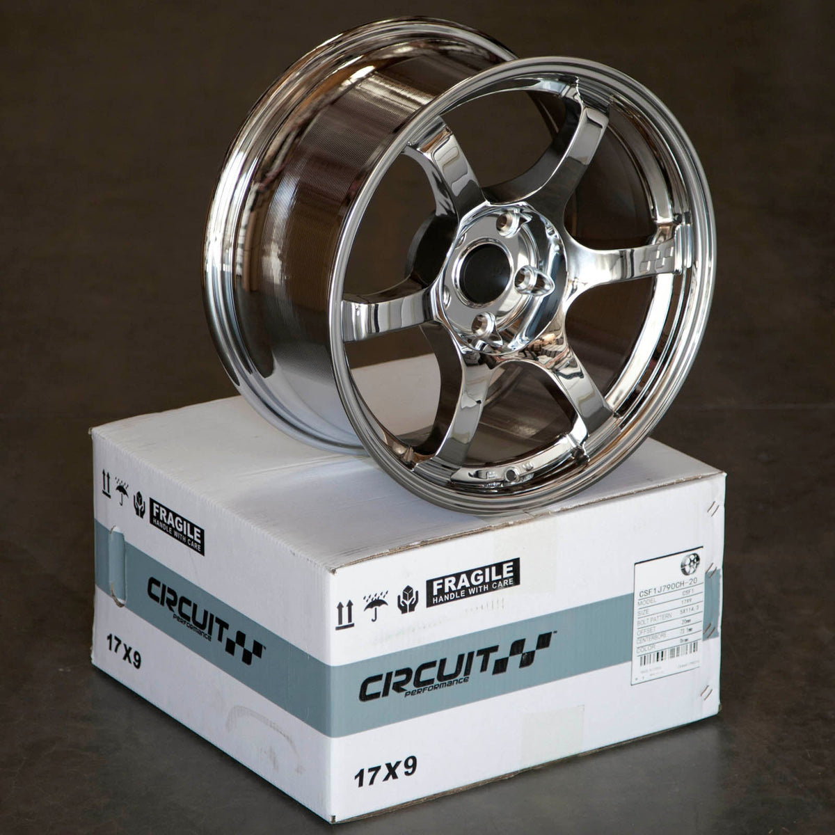Circuit Performance CSF1 Triple Chrome Plated 5x114.3 | 17x9 | +20mm / 5.79