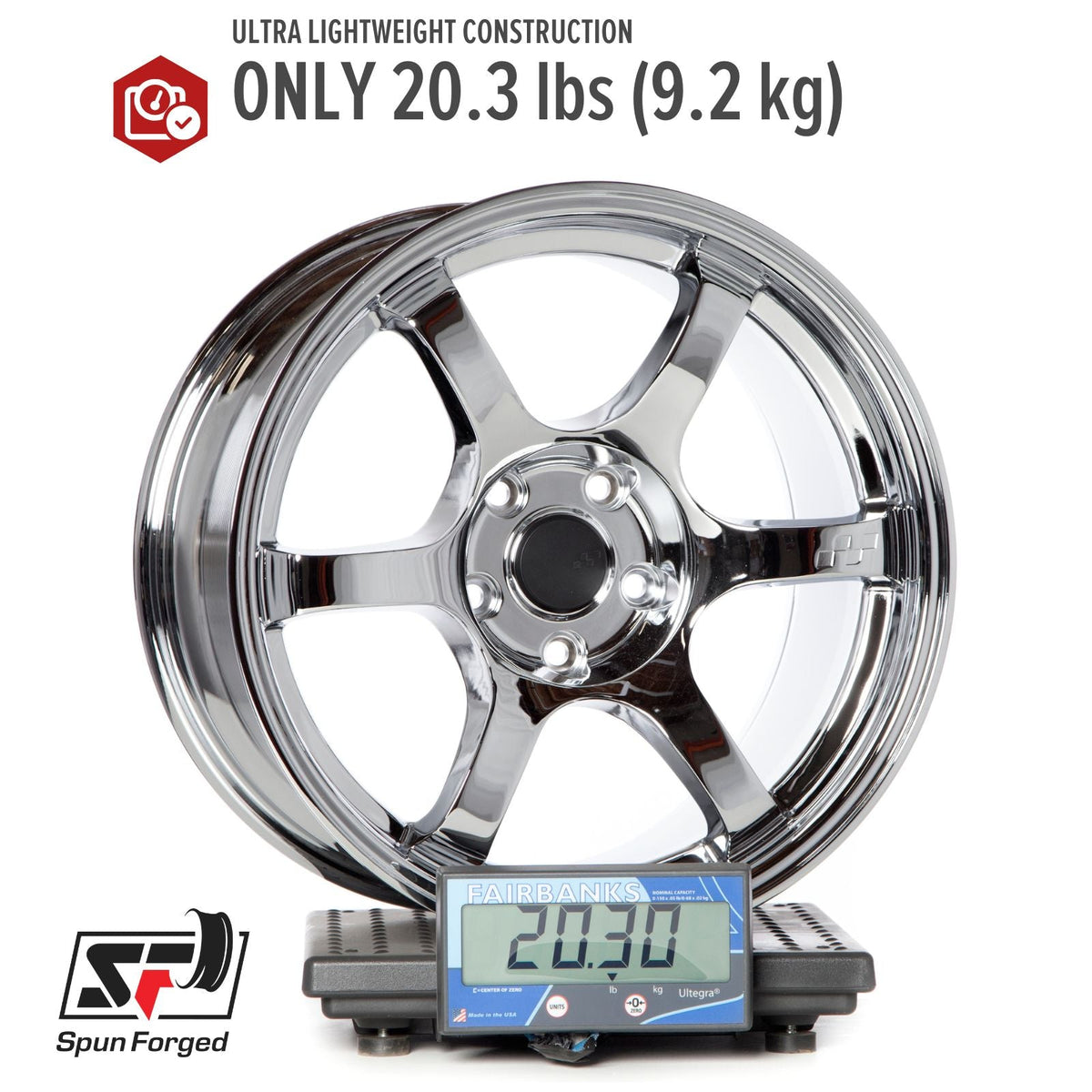 Circuit Performance CSF1 Triple Chrome Plated 5x114.3 | 17x9 | +20mm / 5.79