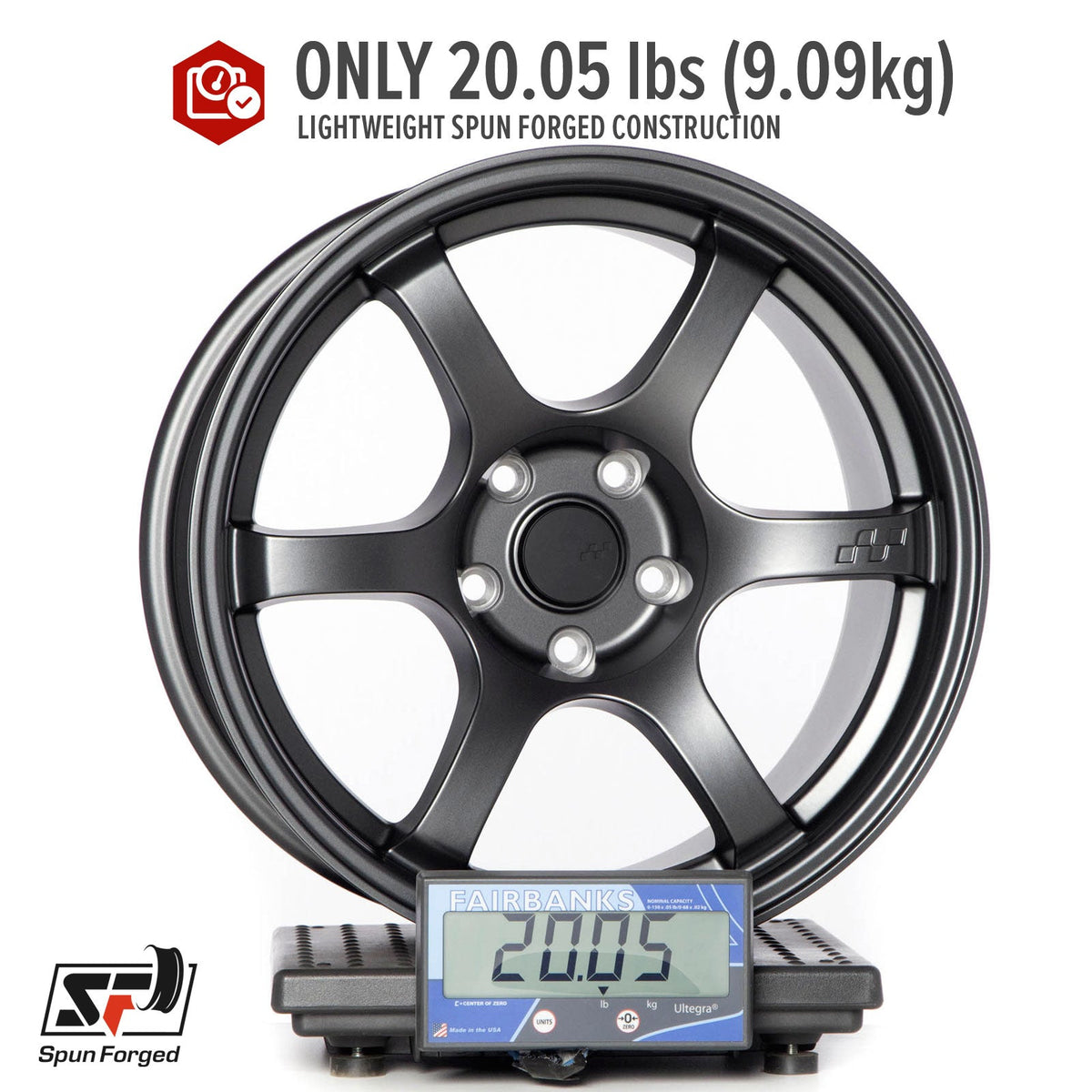 Circuit Performance CSF1 Matte Gunmetal 5x114.3 | 17x9 | +20mm / 5.79