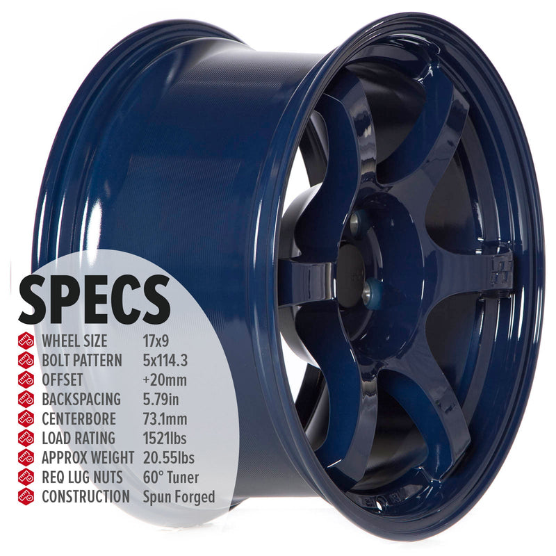 Circuit Performance CSF1 Gloss Ultra Blue 5x114.3 | 17x9 | +20mm / 5.79