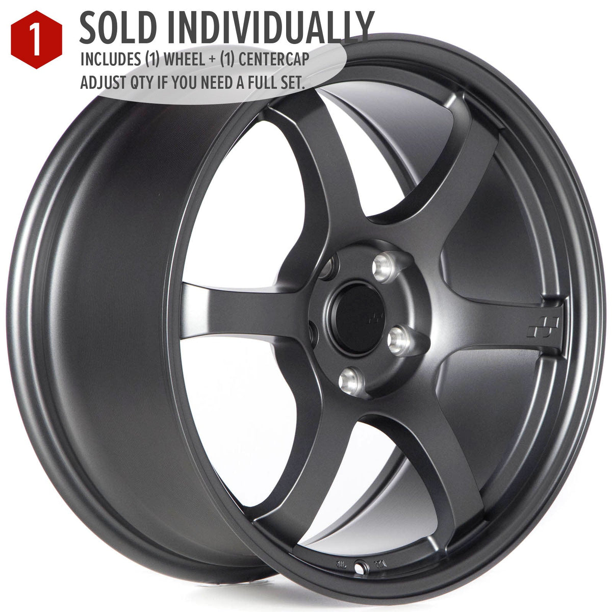 Circuit Performance CSF1 Matte Gunmetal 5x114.3 | 18x8.5 | +35mm / 6.13