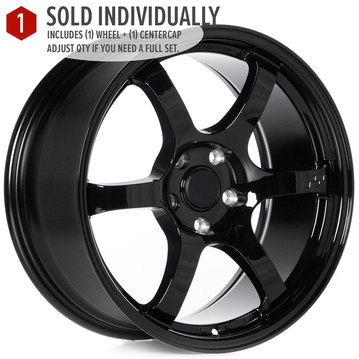 Circuit Performance CSF1 Gloss Black 5x114.3 | 18x8.5 | +35mm / 6.13