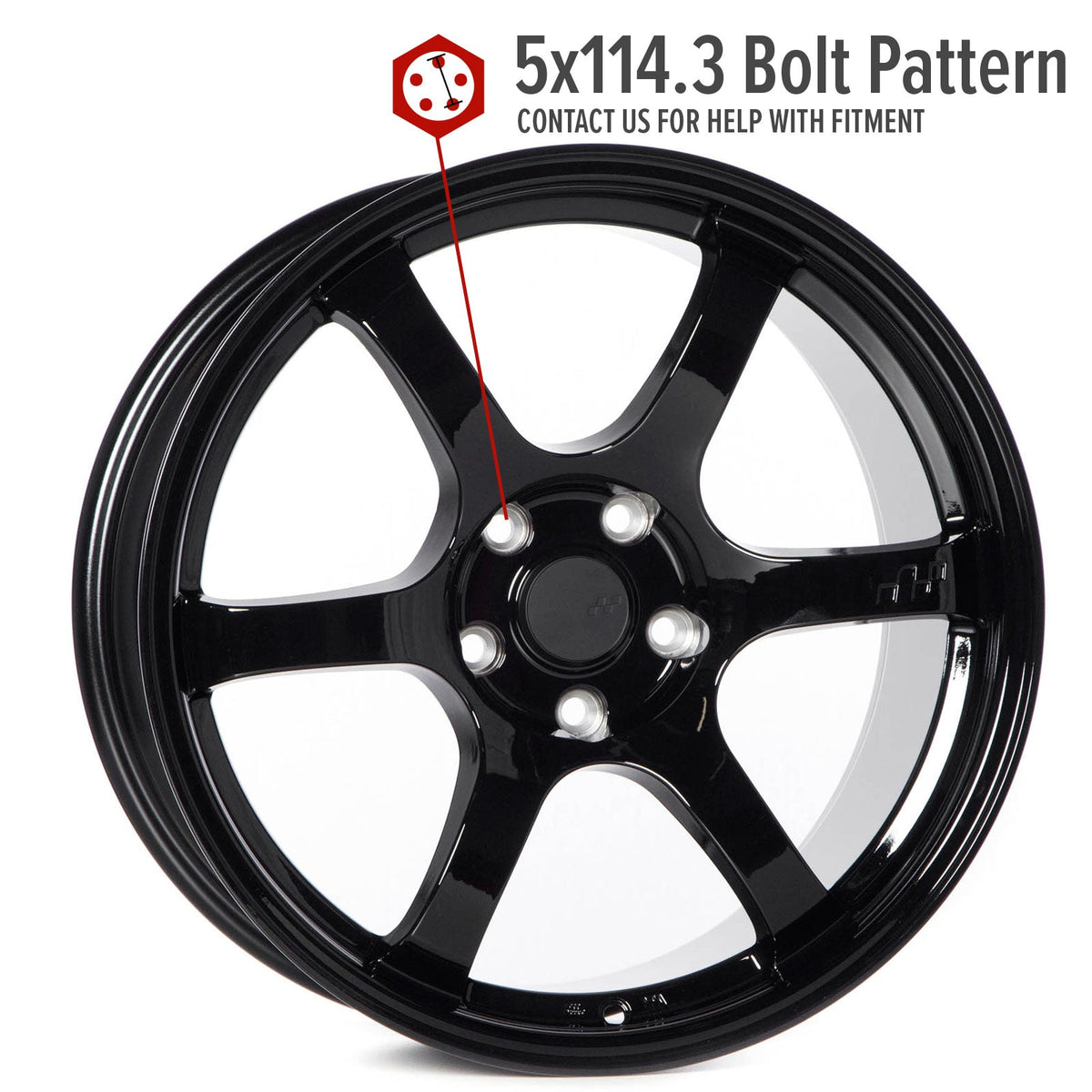 Circuit Performance CSF1 Gloss Black 5x114.3 | 18x8.5 | +35mm / 6.13
