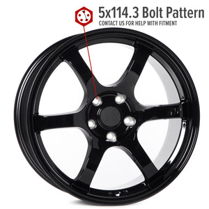 Circuit Performance CSF1 Gloss Black 5x114.3 | 18x8.5 | +35mm / 6.13