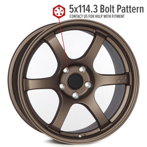 Circuit Performance CSF1 Matte Bronze 5x114.3 | 18x9.5 | +25mm / 6.23
