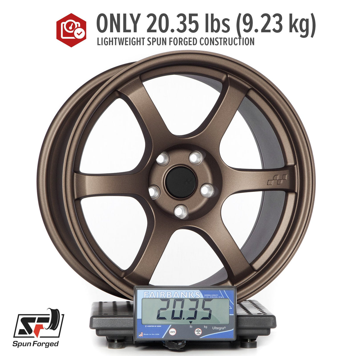 Circuit Performance CSF1 Matte Bronze 5x114.3 | 18x9.5 | +25mm / 6.23