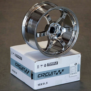 Circuit Performance CSF1 Triple Chrome Plated 5x114.3 | 18x9.5 | +12mm / 5.72