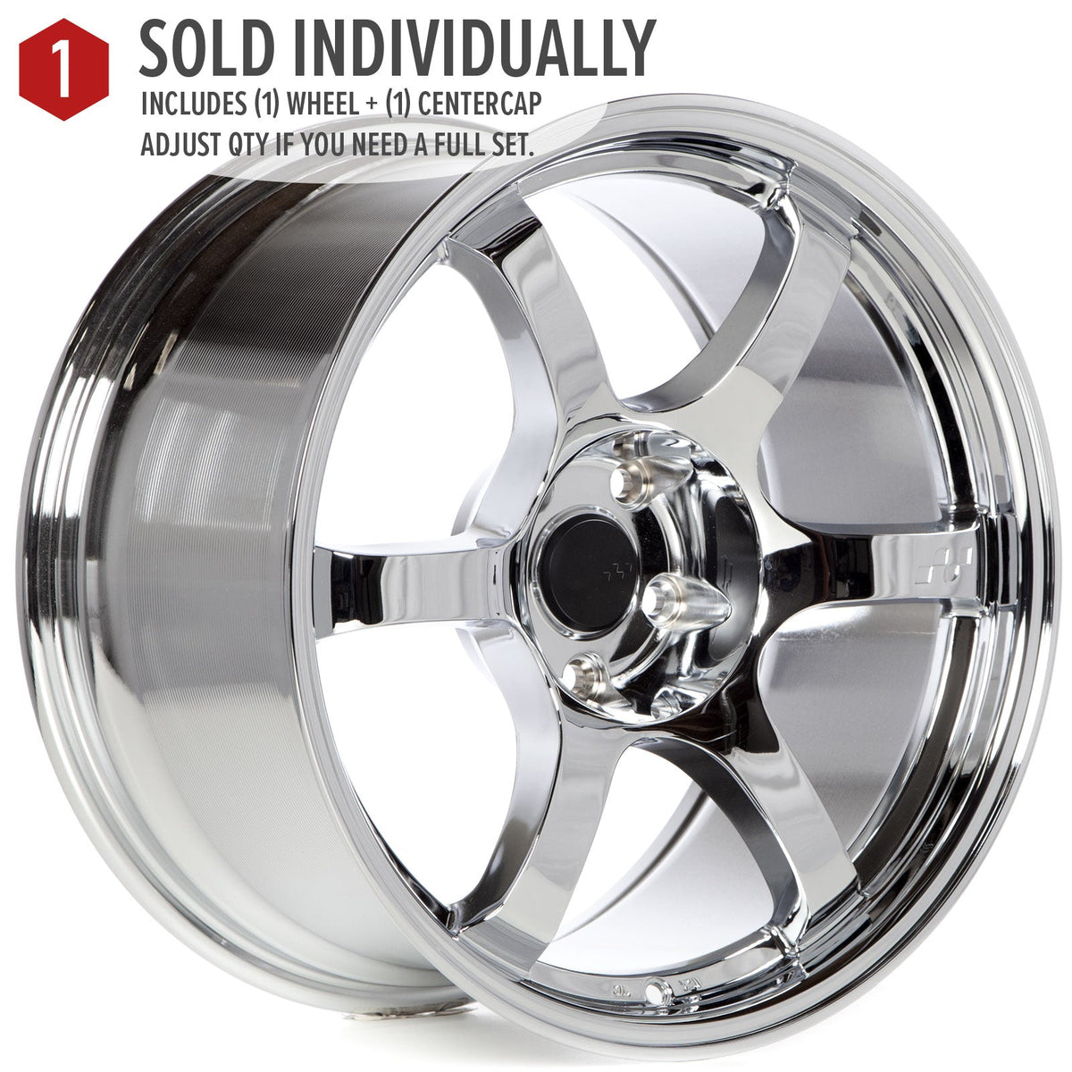 Circuit Performance CSF1 Triple Chrome Plated 5x114.3 | 18x9.5 | +12mm / 5.72
