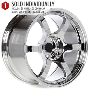 Circuit Performance CSF1 Triple Chrome Plated 5x114.3 | 18x9.5 | +12mm / 5.72
